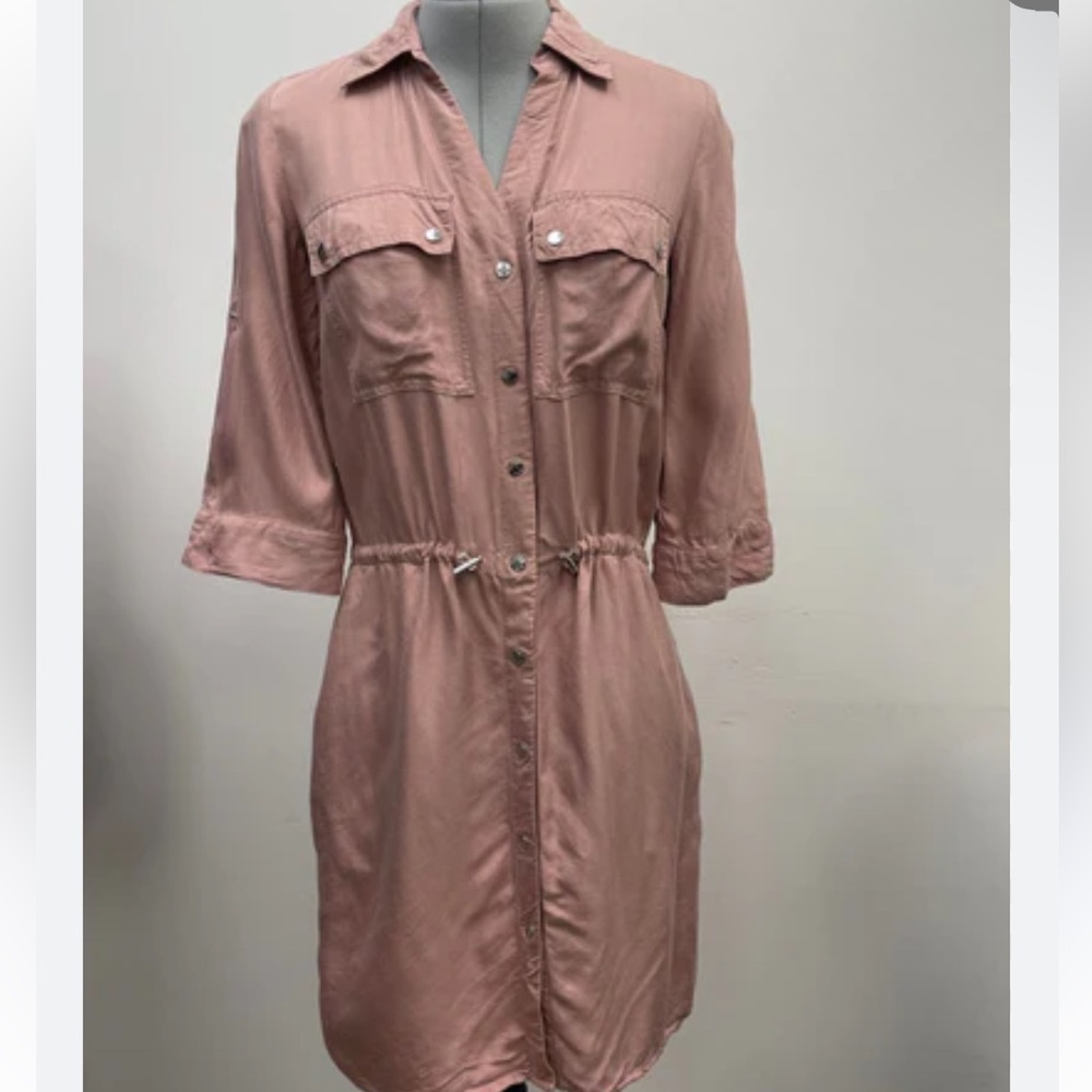MICHAEL KORS Lightweight Shirt Dress, Snap Button